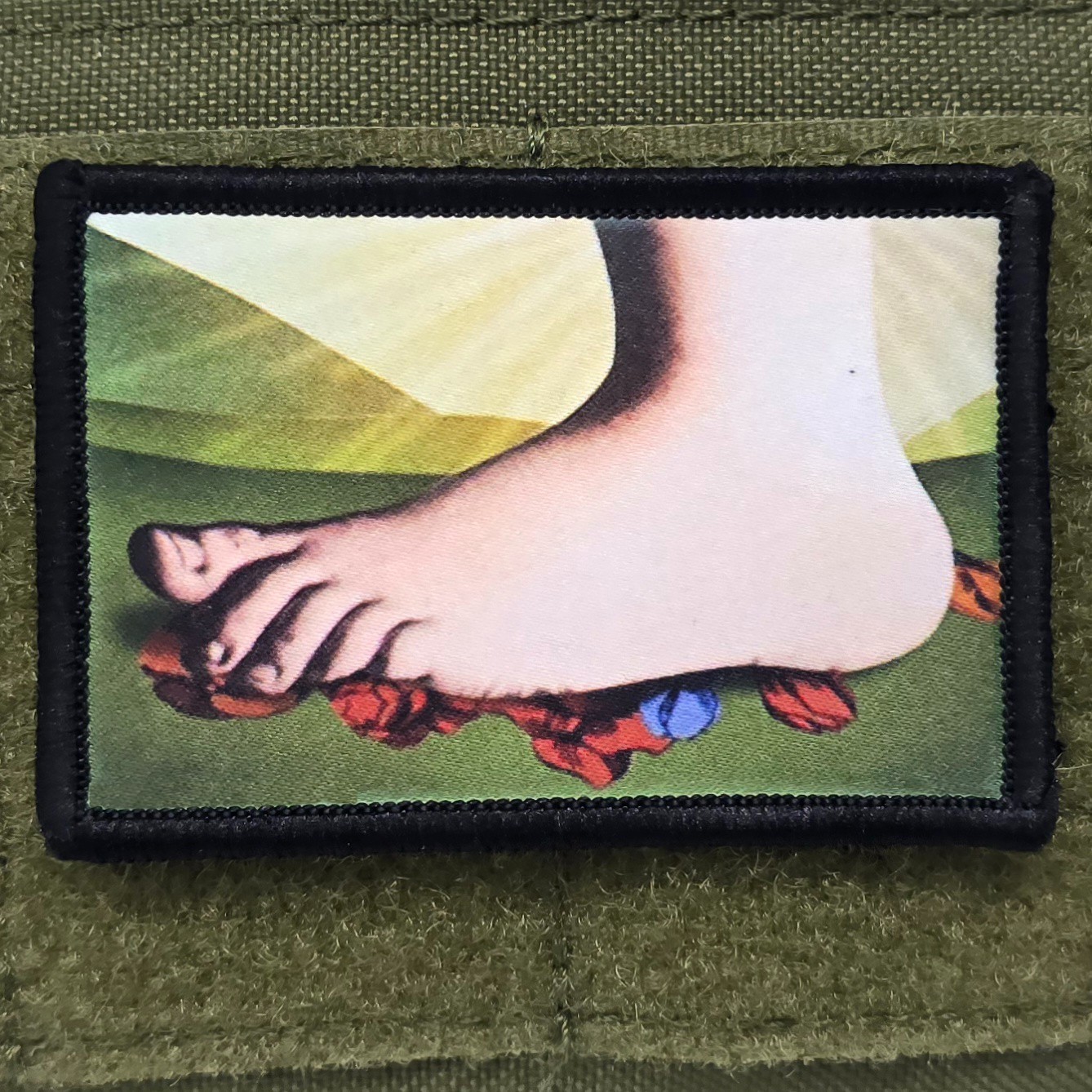 Monty Python Foot Patch Moral Tactical TV USA Flag Hook & Loop 3x2