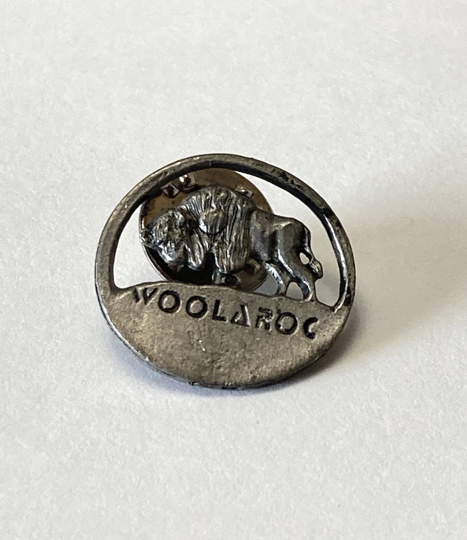 Vintage Woolaroc Museum And Wildlife Preserve Bison Pewter Pin