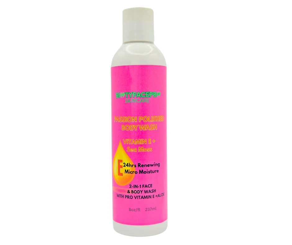 Passion Polished Body WashVitamin E + Sea Moss, 2-In 1