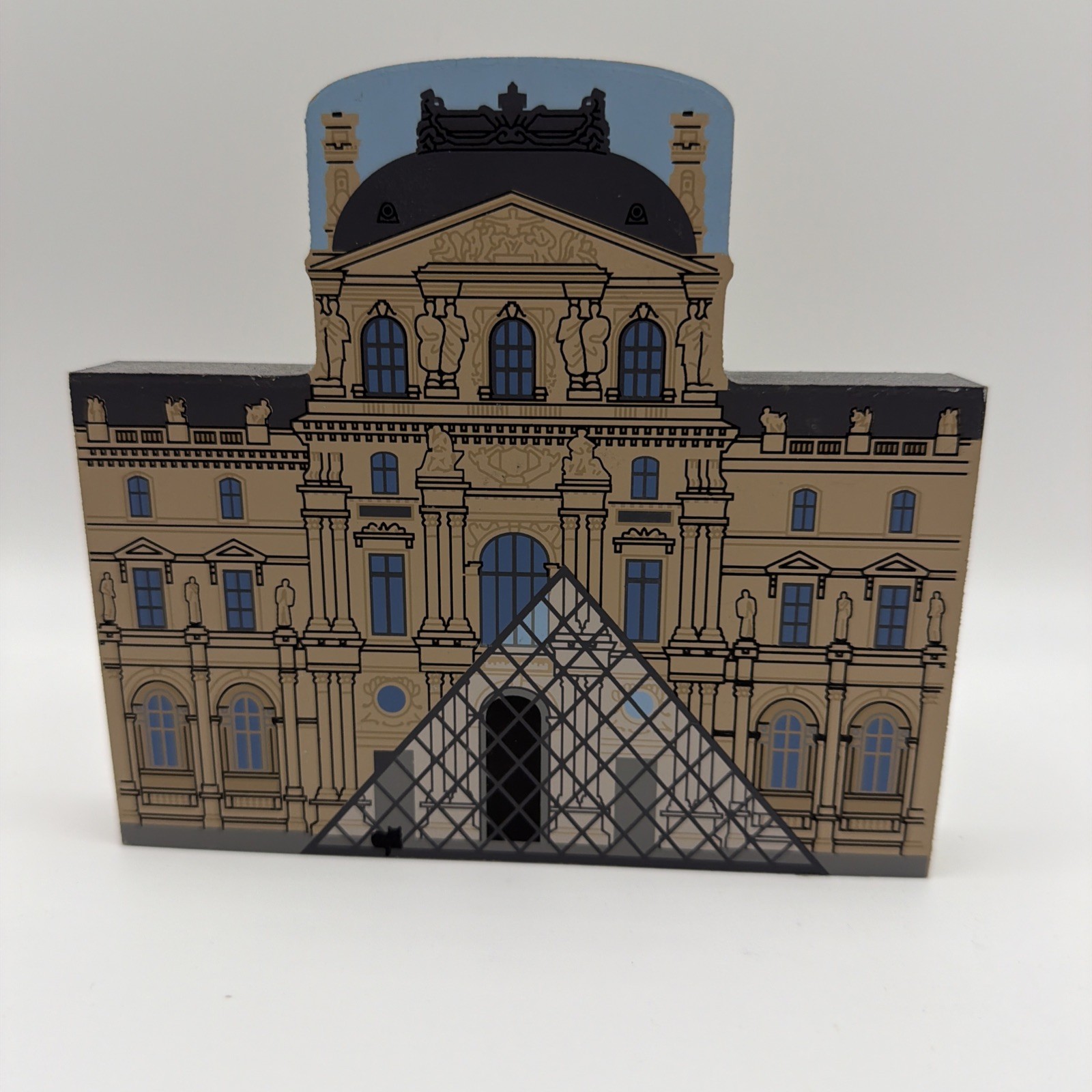The Cat’s Meow The Louvre Museum  Paris France Wooden Replica Vintage 2001