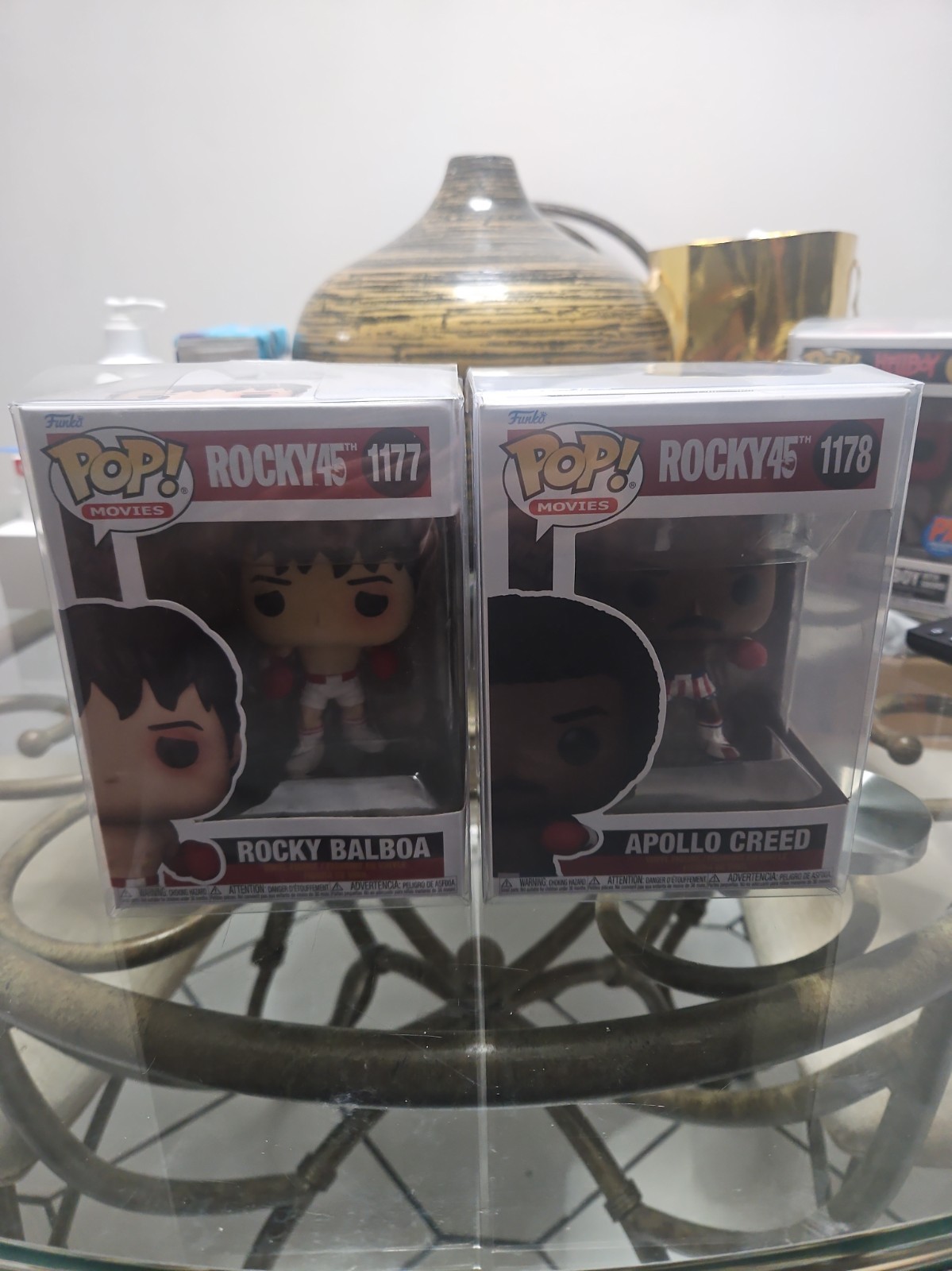 Funko Pop Rocky 45th Anniversary Set Apollo Creed #1178 & Rocky Balboa #1177 Funko Pop Rocky 45th Anniversary Set Apollo Creed #1178 & Rocky Balboa #1177