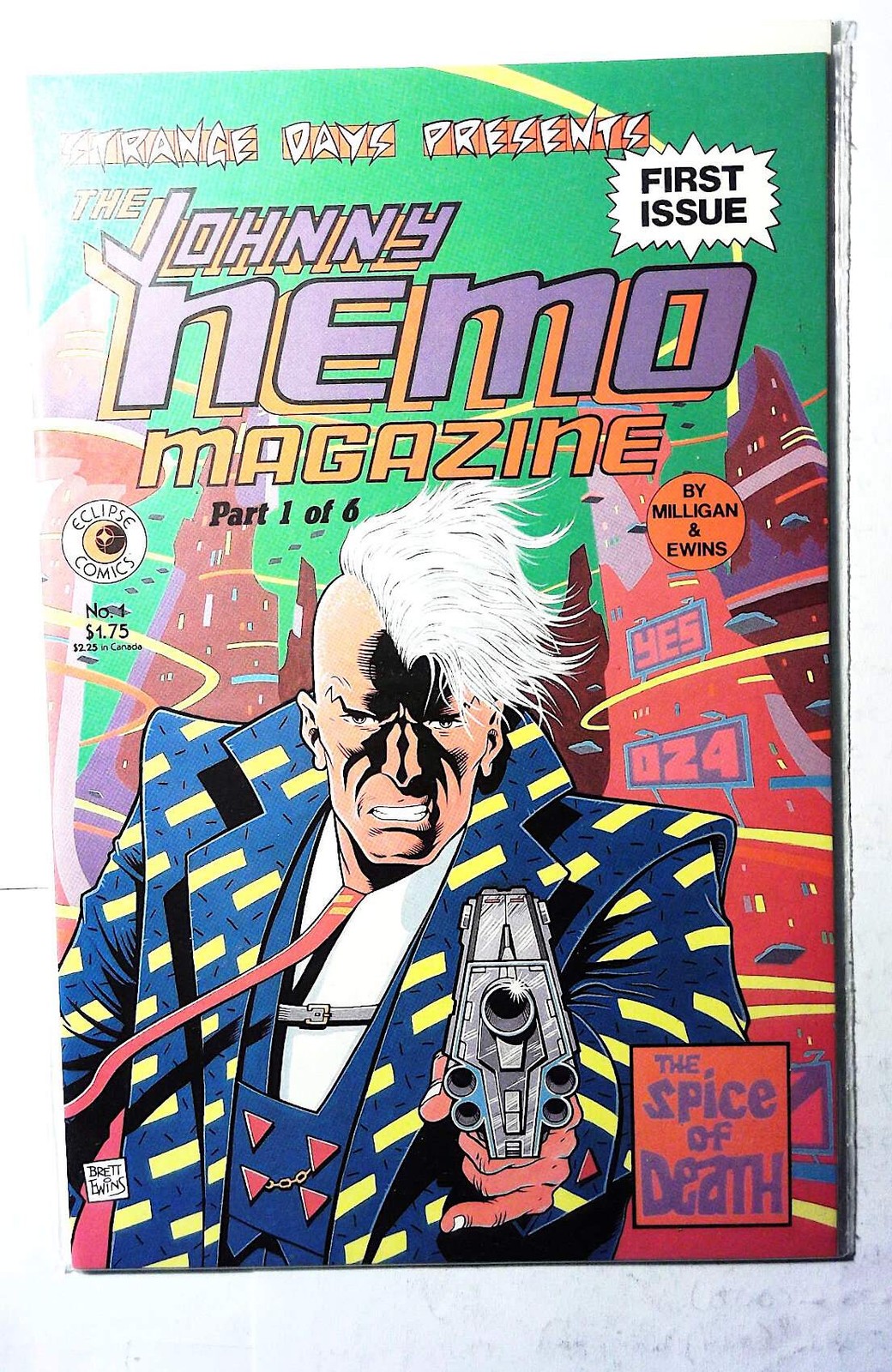 Johnny Nemo #1 (1985) Eclipse Comics 1st Print Comic Book Johnny Nemo #1 (1985) Eclipse Comics 1st Print Comic Book