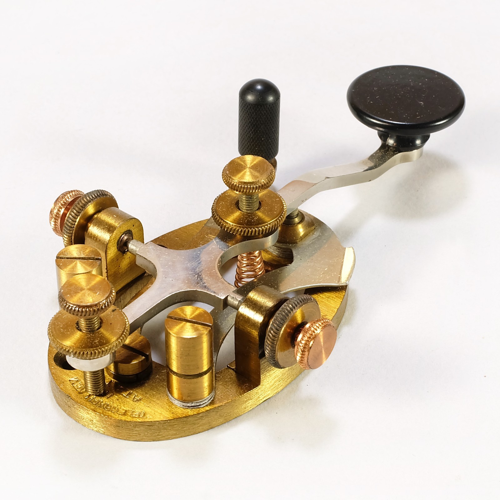 Vintage Brass & Chrome Telegraph Key – AT&T Co. Western Electric 1920s-1930s Vintage Brass & Chrome Telegraph Key – AT&T Co. Western Electric 1920s-1930s