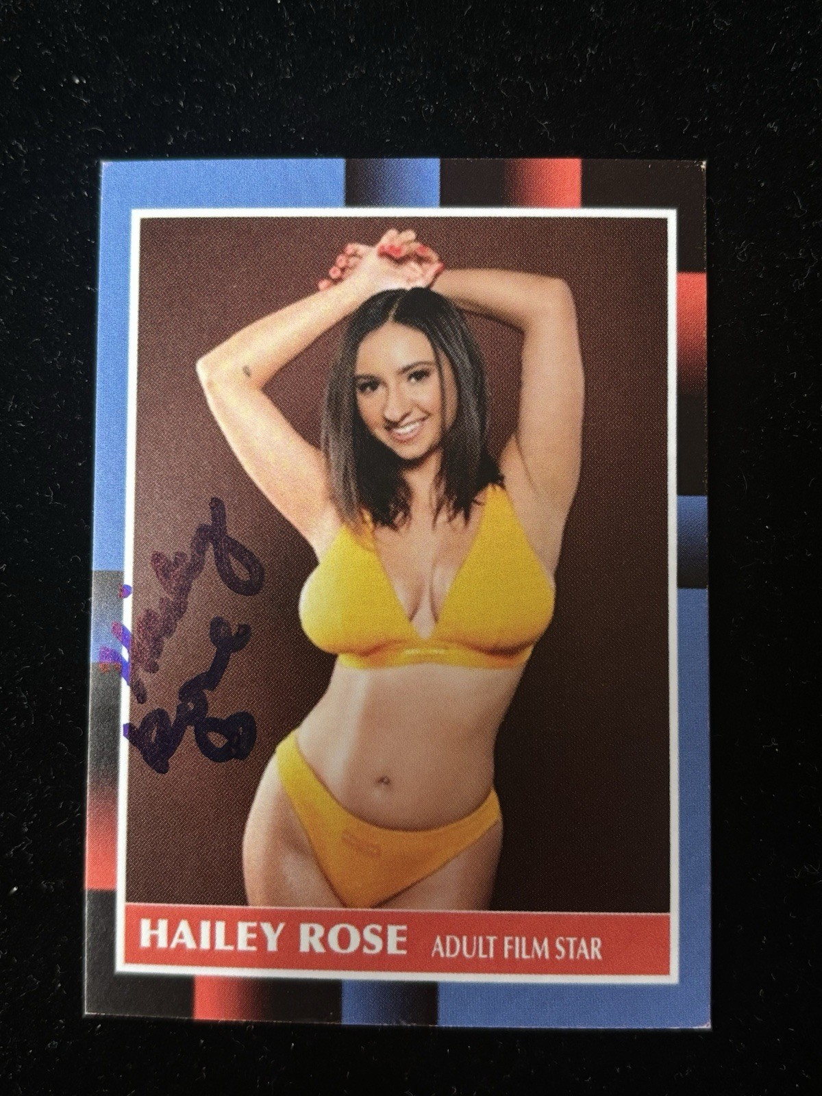 Hailey Rose Signed Custom Trading Card BAS Beckett Witness COA Autograph Hailey Rose Signed Custom Trading Card BAS Beckett Witness COA Autograph
