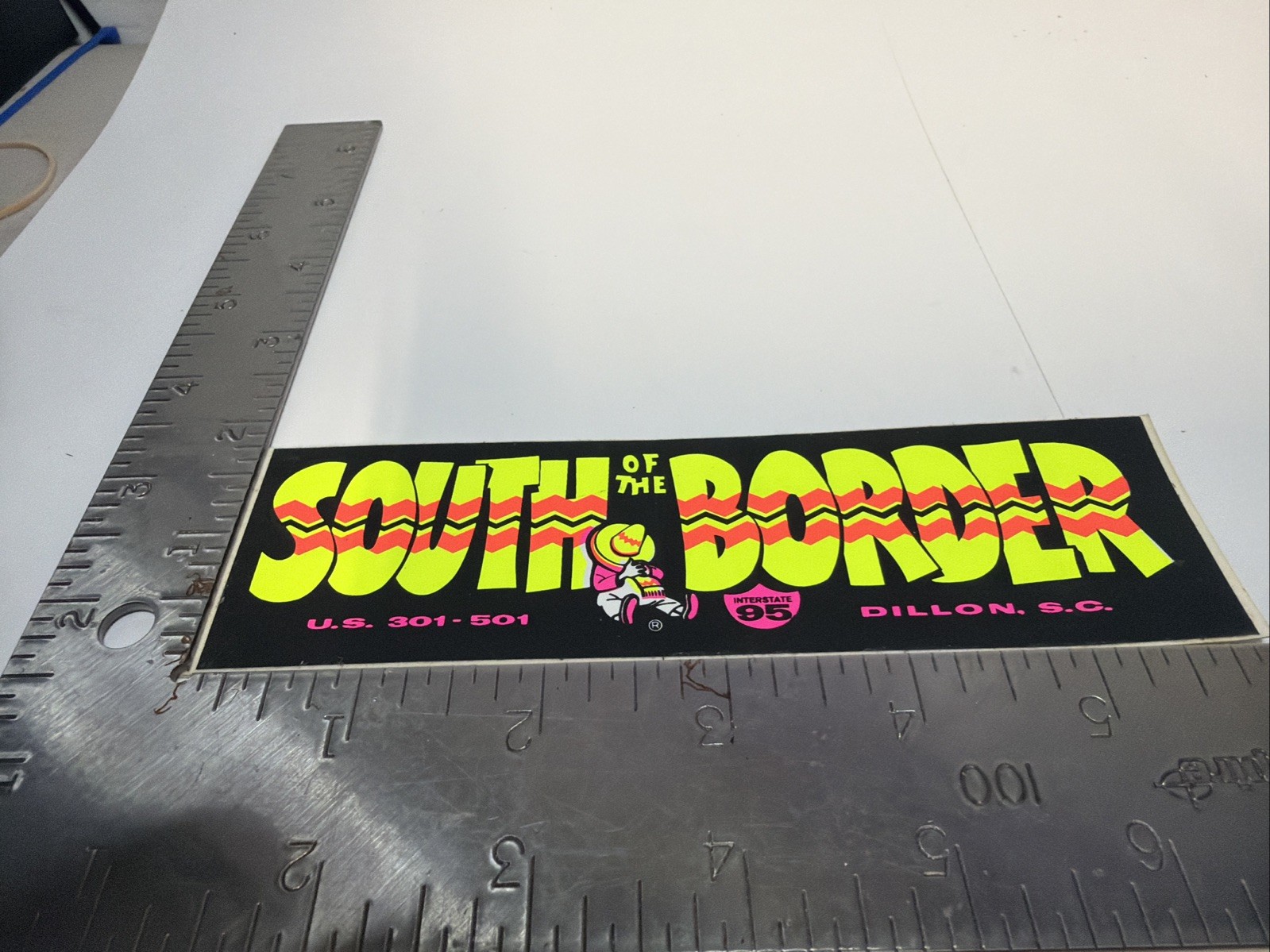 South of the Border Vintage Sticker Dillon, SC. - Unused