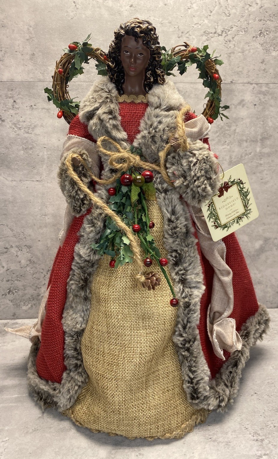 African American Angel Christmas Tree Topper 16” Ridgefield Home Holiday African American Angel Christmas Tree Topper 16” Ridgefield Home Holiday