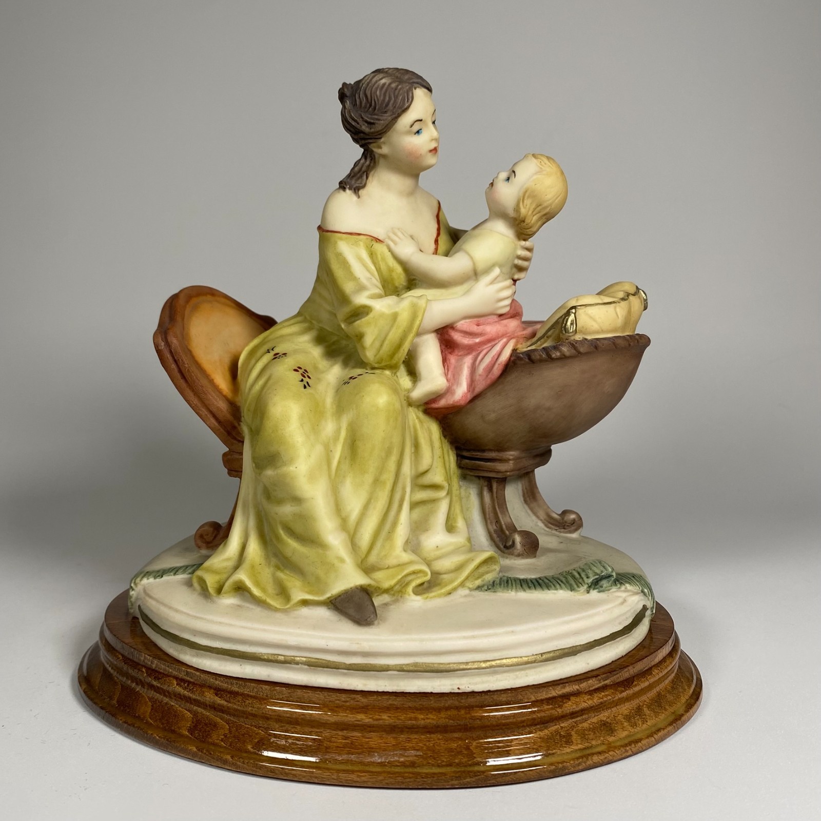 Vintage Lorenzo Dal Torrione Mother Child Figurine Italy Sculpture 1984 8\