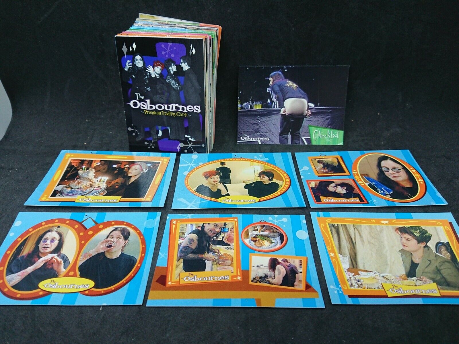 2002 Inkworks The Osbournes Complete Base Card Set of 72 Premium Trading Cards