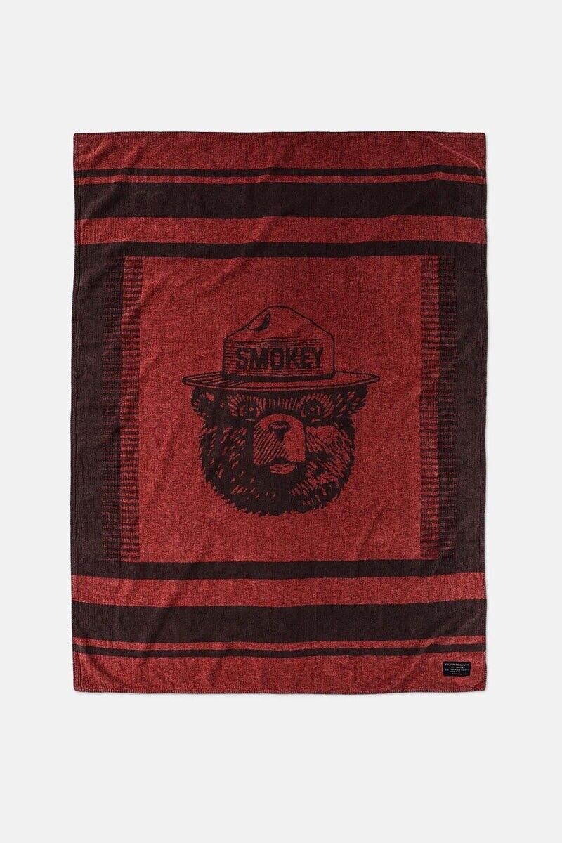 Filson Smokey Bear Cotton Blanket 72” x 54” Limited Edition Made in Portugal New