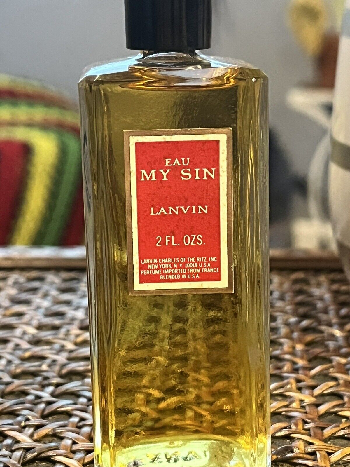 Vintage Eau My Sin LANVIN Parfums 2 Fl Oz New York Splash Rare Cologne Perfume 