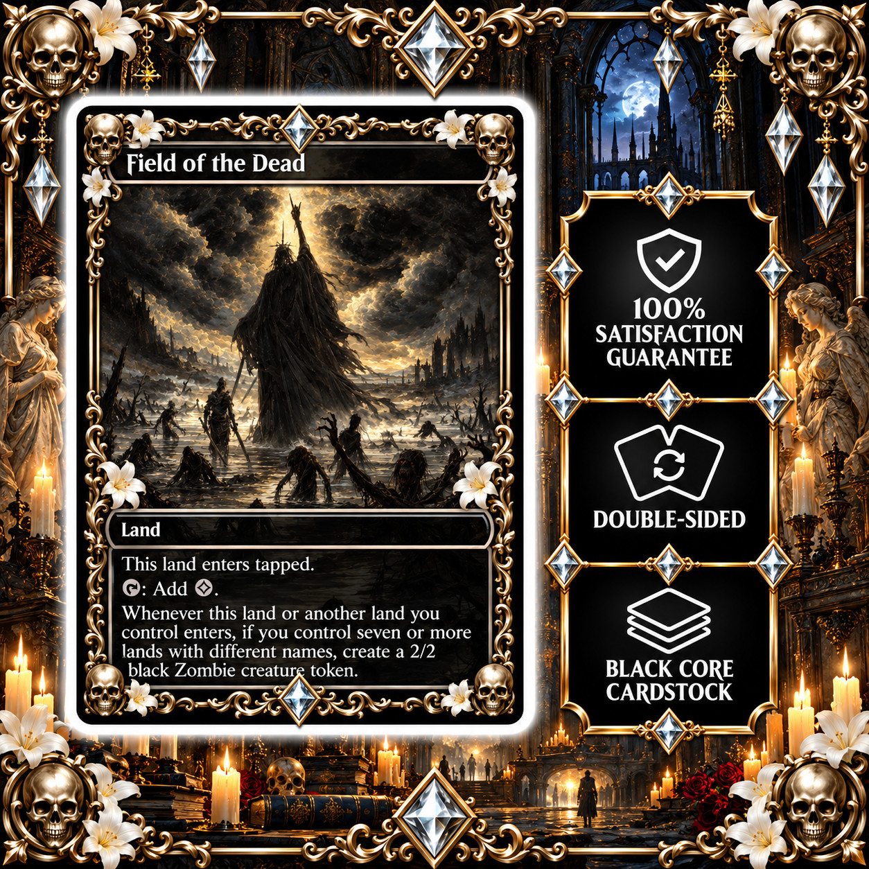 Field of the Dead Proxy Custom Art Playtest Card Field of the Dead Proxy Custom Art Playtest Card