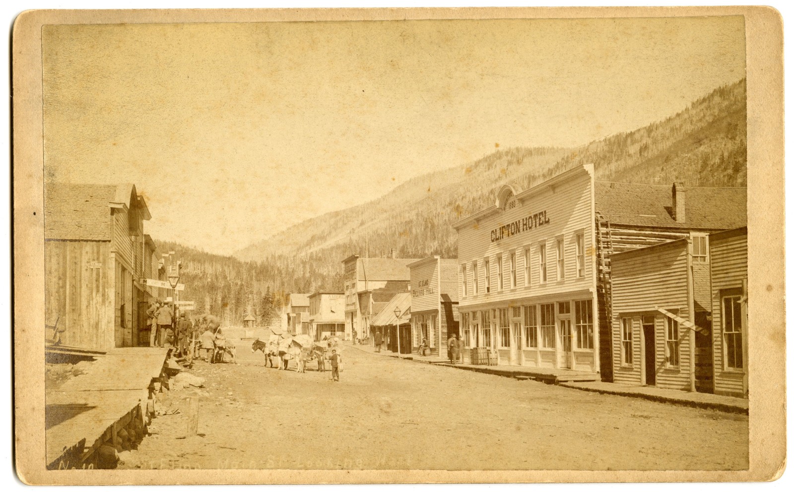 CW Erdlen 1870s Boudoir Card Albumen Photo Main Street, St. Elmo, Colorado CW Erdlen 1870s Boudoir Card Albumen Photo Main Street, St. Elmo, Colorado