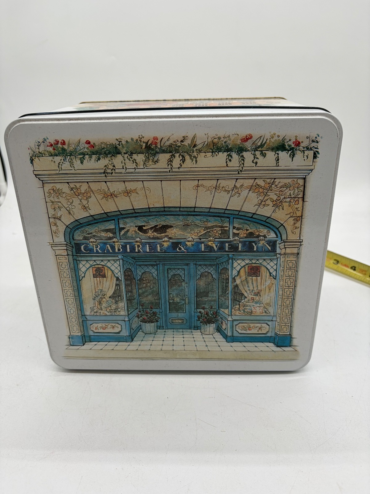 Vintage 1985 Crabtree and Evelyn Square Tin Kensington Palace,Garden,Hyde Park Vintage 1985 Crabtree and Evelyn Square Tin Kensington Palace,Garden,Hyde Park