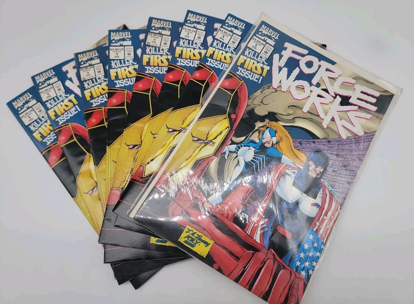Lot of 8 Force Works #1 Marvel 1st app FW Team & Century VF/NM Some Gems PICS