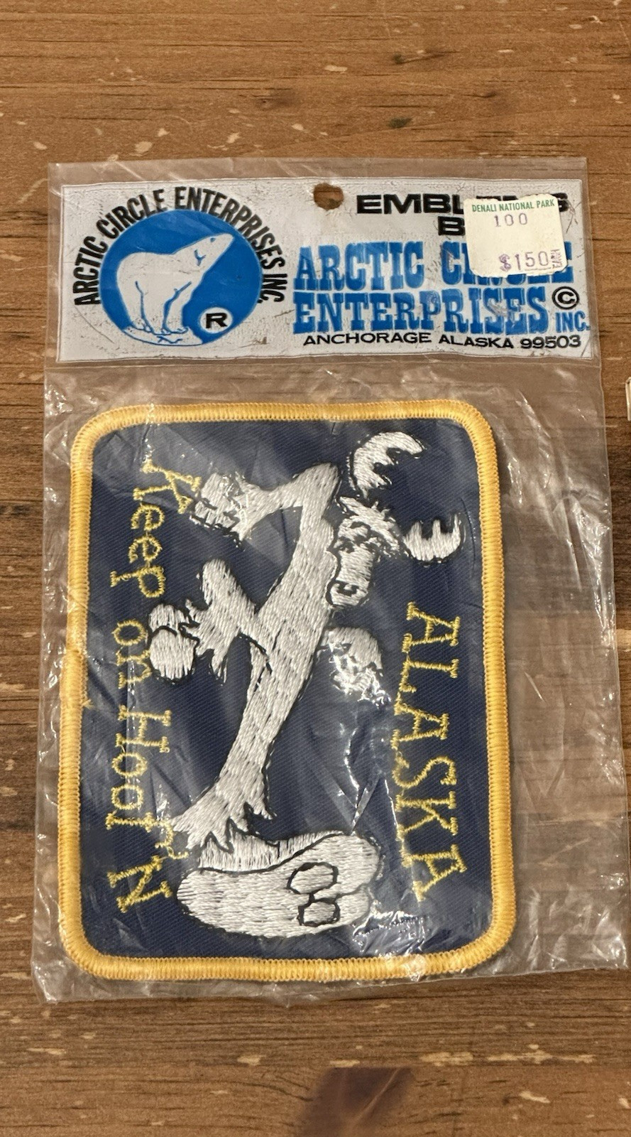 KEEP ON HOOFIN' vintage Alaska Embroidered Sew on collectible patch Denali NOS