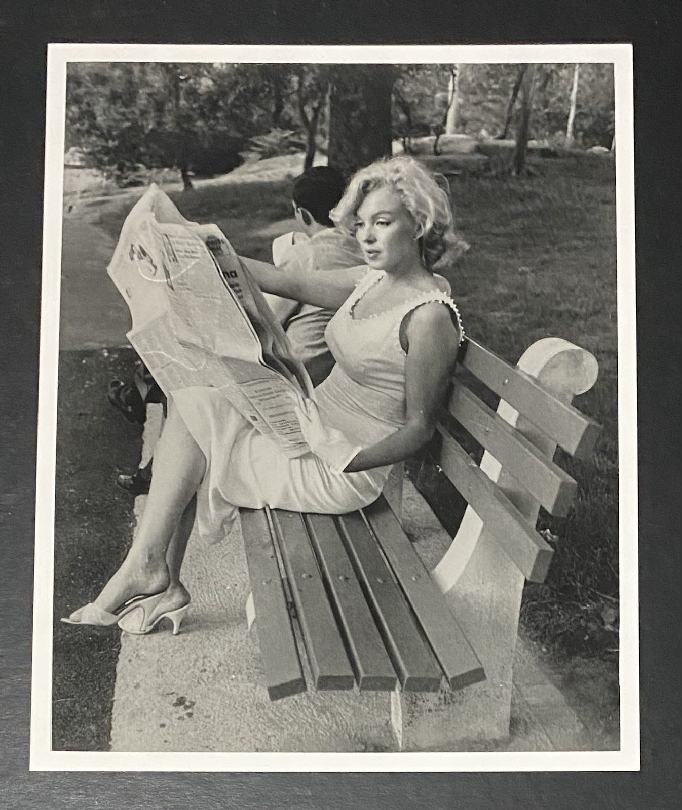 1957 Marilyn Monroe Original Photo Sam Shaw Roxbury Connecticut Reading