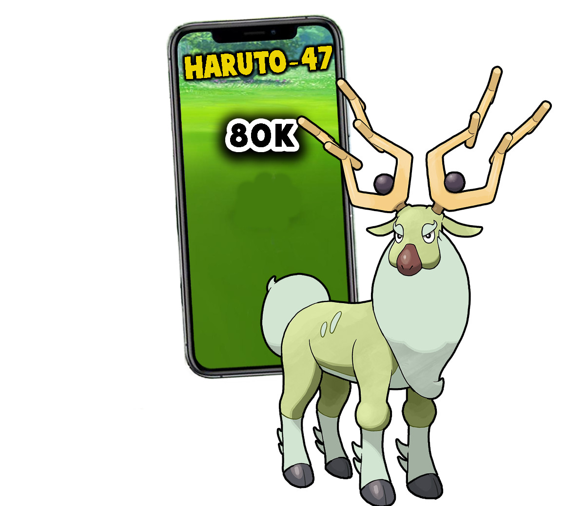 Pokemon Shiny Wyrdeer Mini P T C 80k+ Pokemon Shiny Wyrdeer Mini P T C 80k+