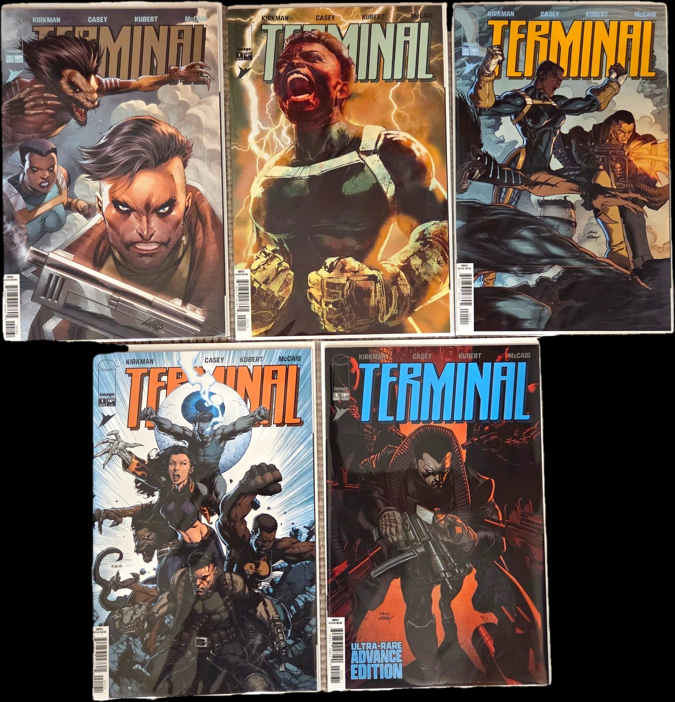 Terminal #1 - 4 Trade Variants And Terminal #2 Comic Book Lot Terminal #1 - 4 Trade Variants And Terminal #2 Comic Book Lot