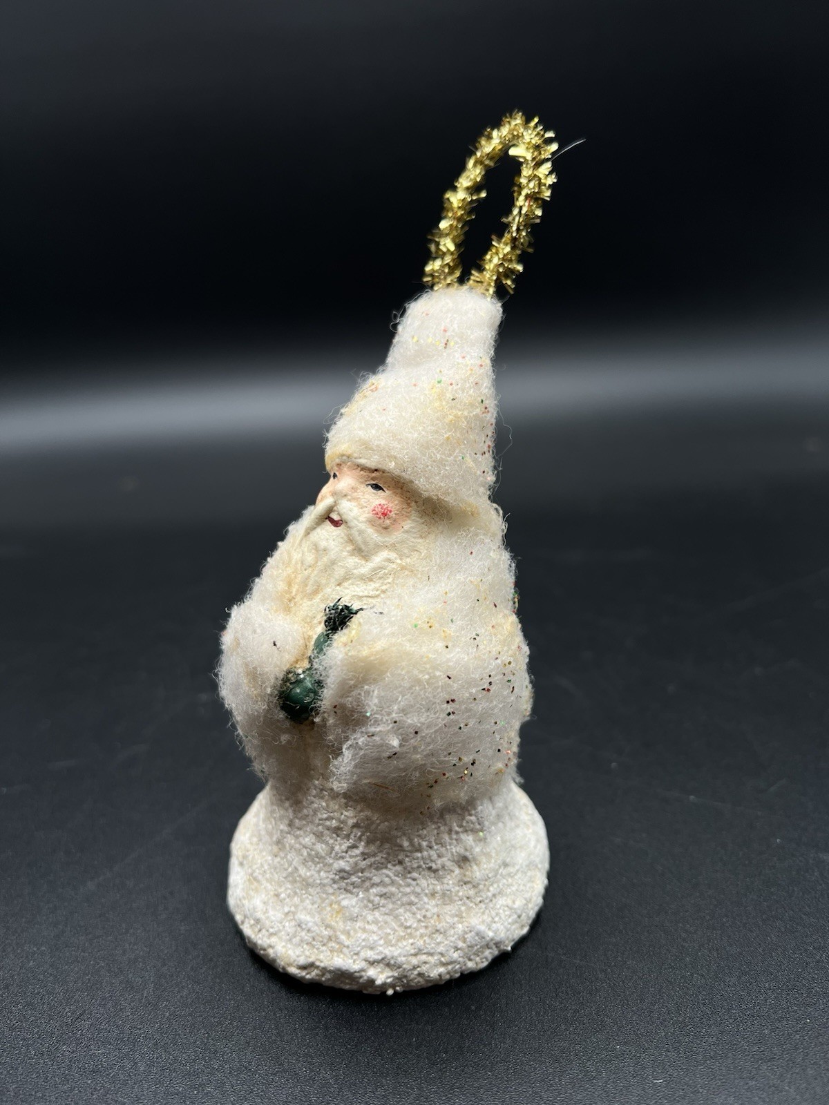 Vintage Teena Flanner Signed Father Christmas Bell Ornament Midwest Cannon Falls