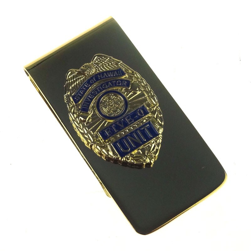 Novelty Collectable US Hawaii Five-0 Mini Badge Money Clip