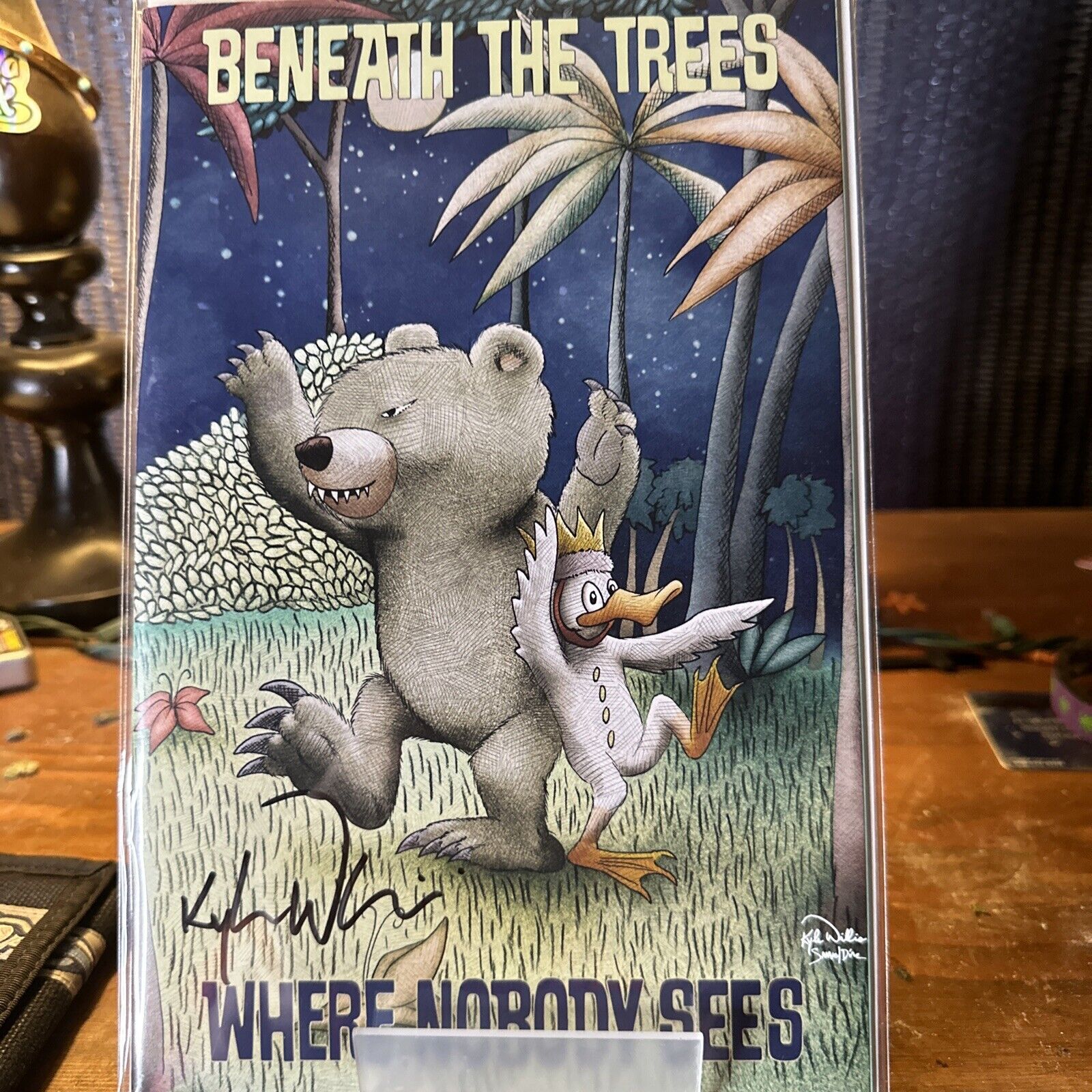 Signed BENEATH THE TREES WHERE NOBODY SEES #1 WHERE THE WILD Things Coa Kyle W