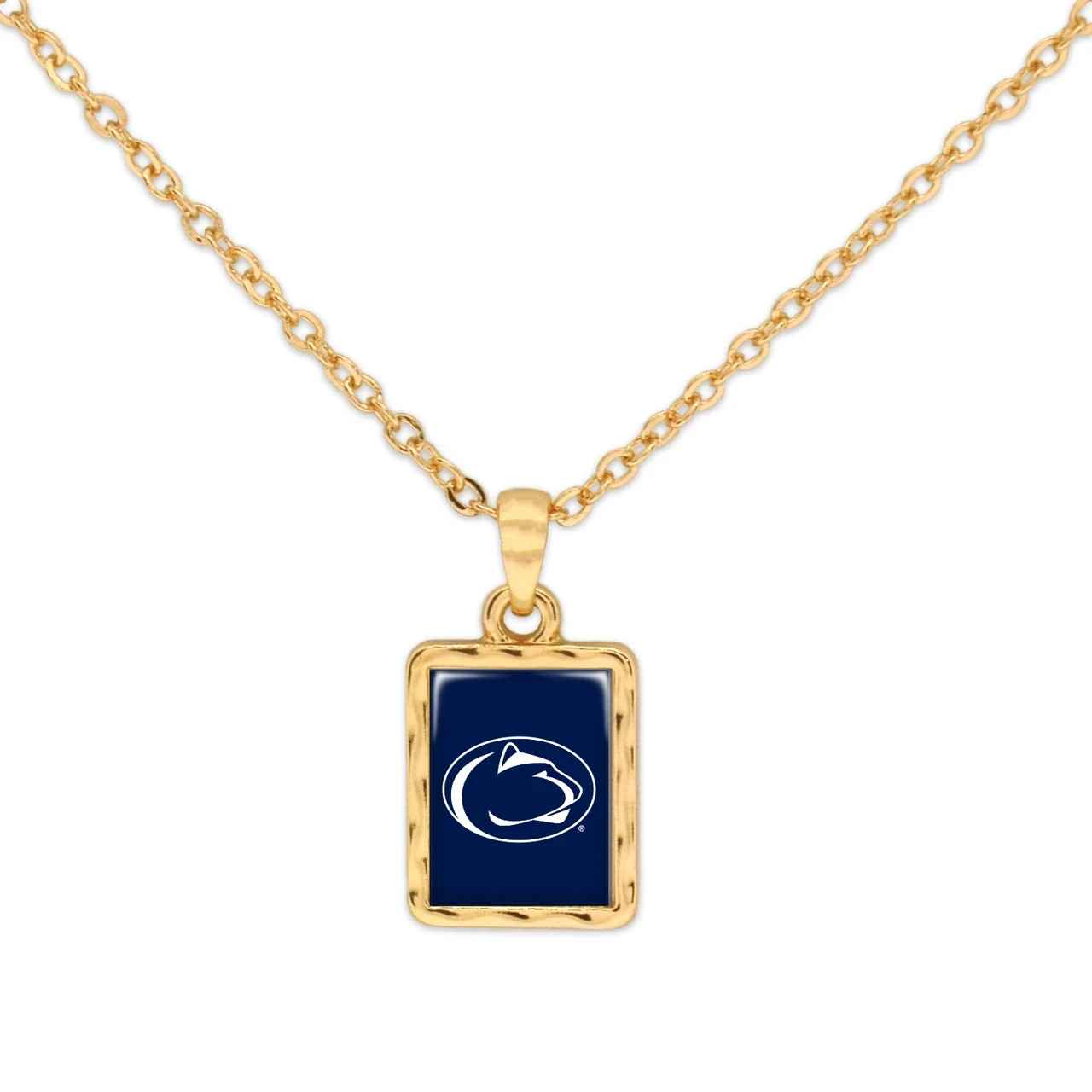 Penn State University Nittany Lions, Licensed Emblem necklace, 18K gold plated Penn State University Nittany Lions, Licensed Emblem necklace, 18K gold plated