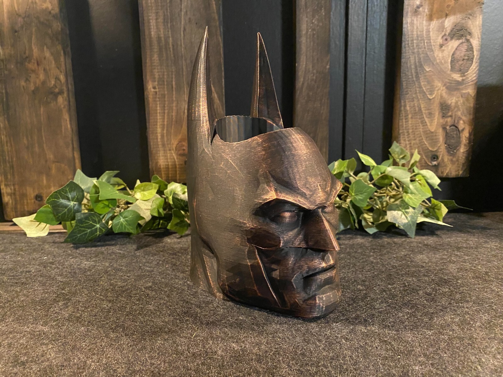 Vintage style Batman Flower Pot Planter Pencil Cup