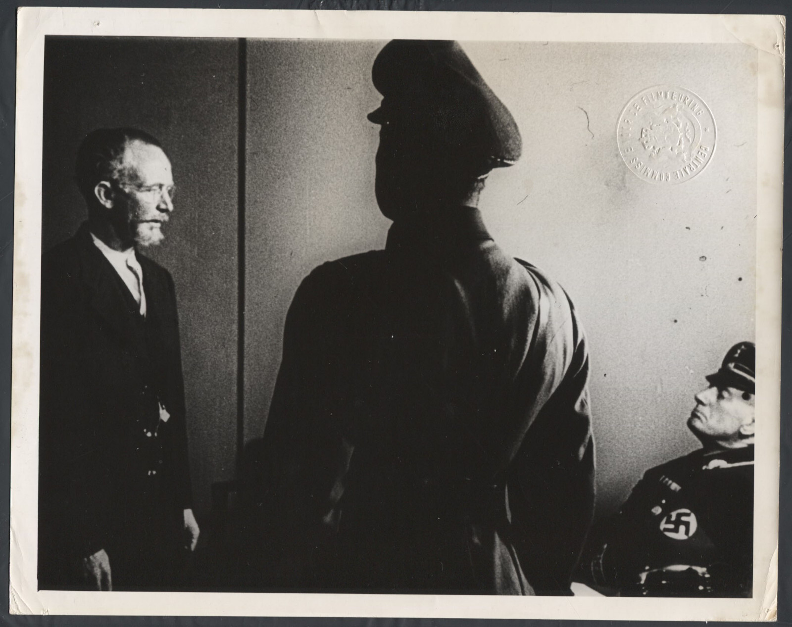 @Col Hangmen Also Die ’43 WALTER BRENNAN FACING TWO WWII OFFICERS