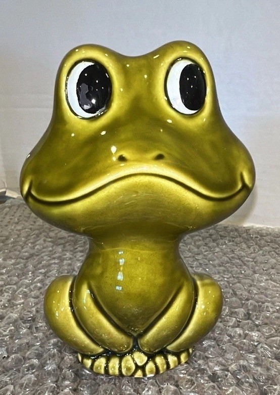 Vintage STANDING Neil the Frog Coin Bank Sears & Roebuck 1970\'s Japan RARE