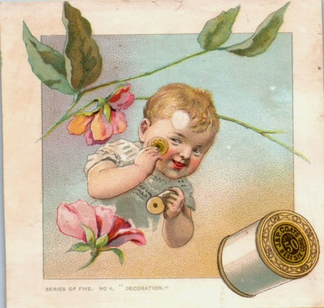 Victorian Trade Cards 1887 J & P Coats', No. 4 Victorian Trade Cards 1887 J & P Coats', No. 4