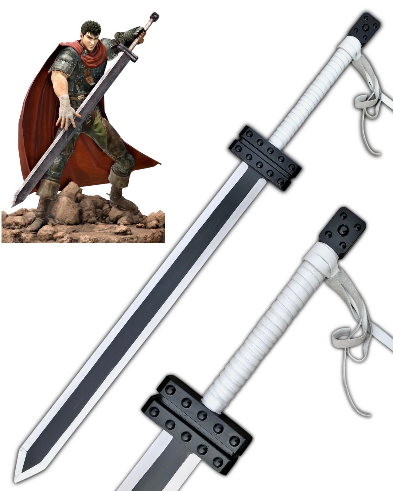 Gut Hawk Raider Dragon Slayer Berserk Sword Metal Sword Stainless Steels 45\'\' Gut Hawk Raider Dragon Slayer Berserk Sword Metal Sword Stainless Steels 45\'\'