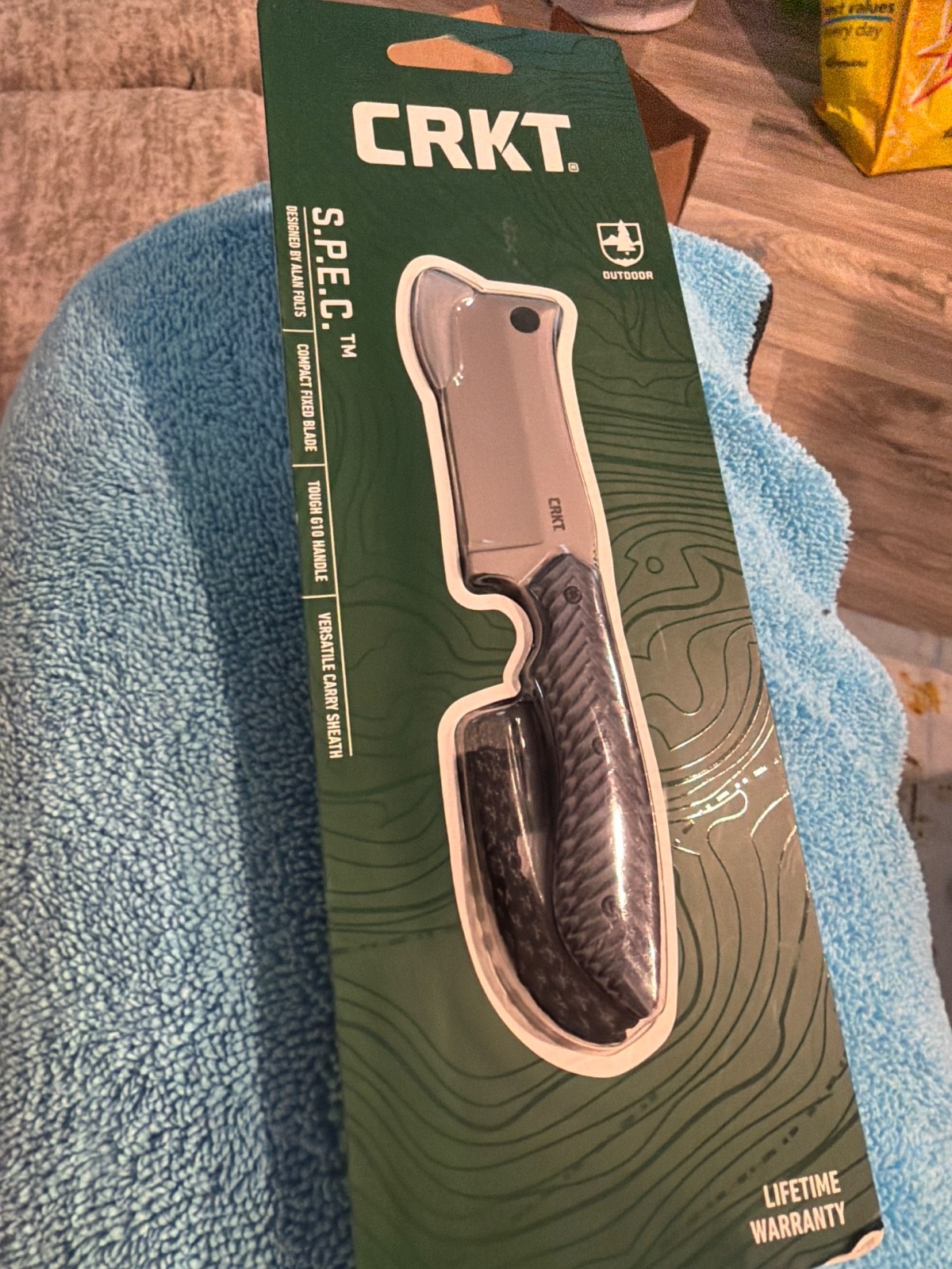 CRKT KNIFE  S.P.E.C. Small Pocket Everyday Cleaver Neck Knife