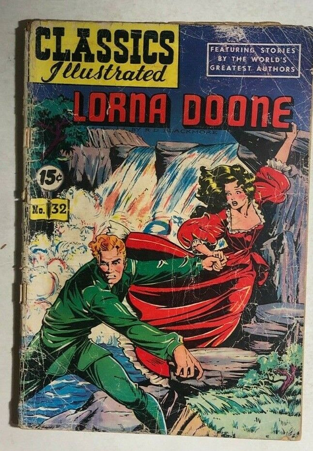 CLASSICS ILLUSTRATED #32 Lorna Doone by R.D. Blackmore (HRN 85) VG/VG+