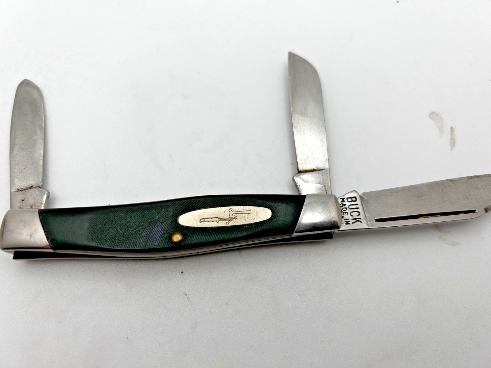 Vintage Buck 301 Stockman 3 Blade Folding Knife - 4