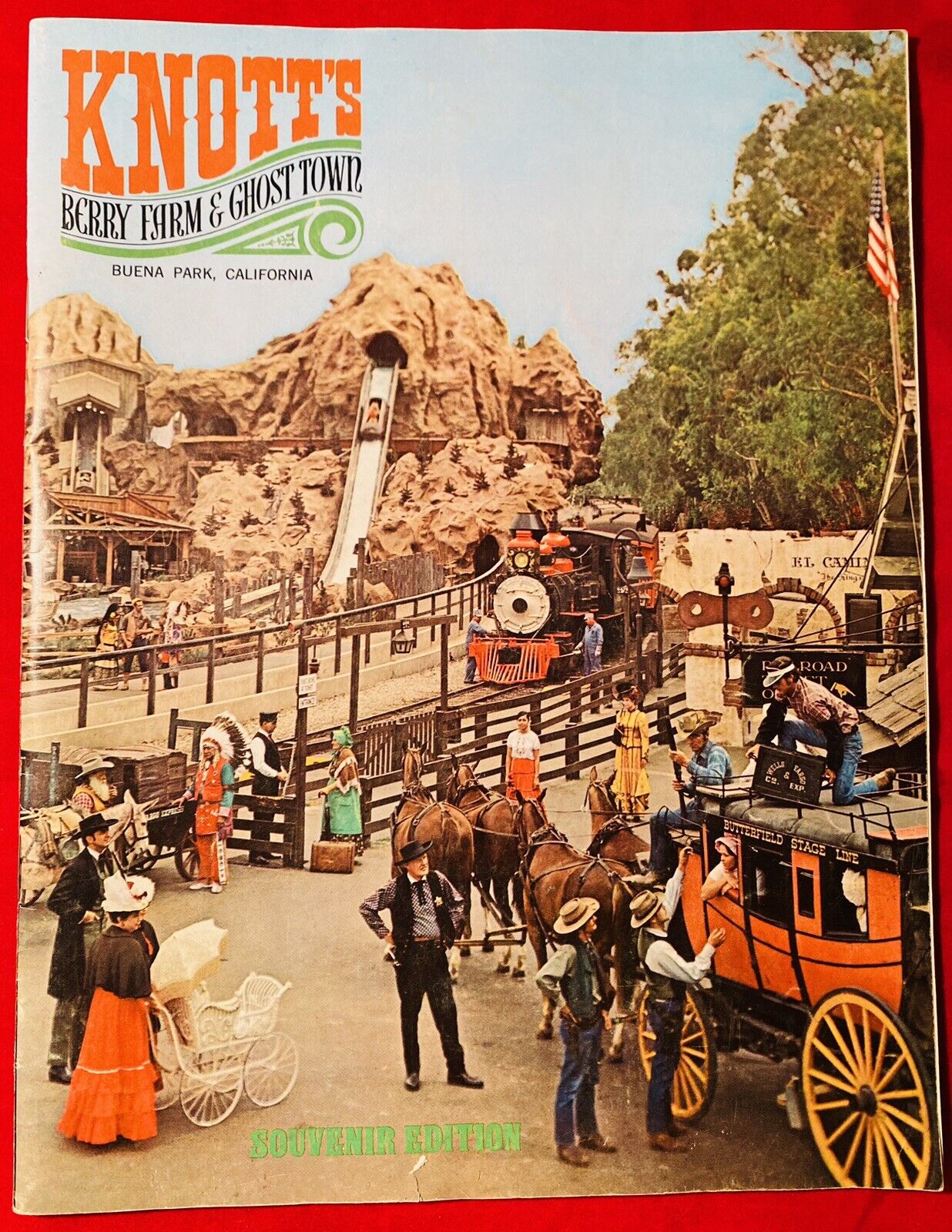 Vintage Knott\'s Berry Farm & Ghost Town Official Souvenir Booklet 1970\'s