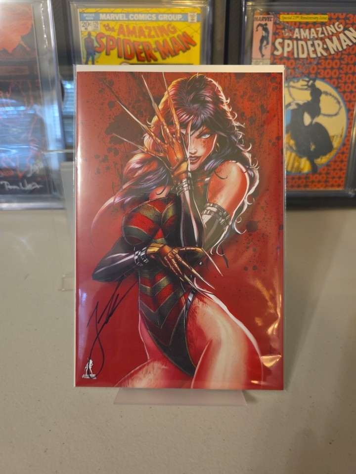 Jinkies Inc. #1 Jamie Tyndall Holloween Freddy Virgin Cosplay Signed COA