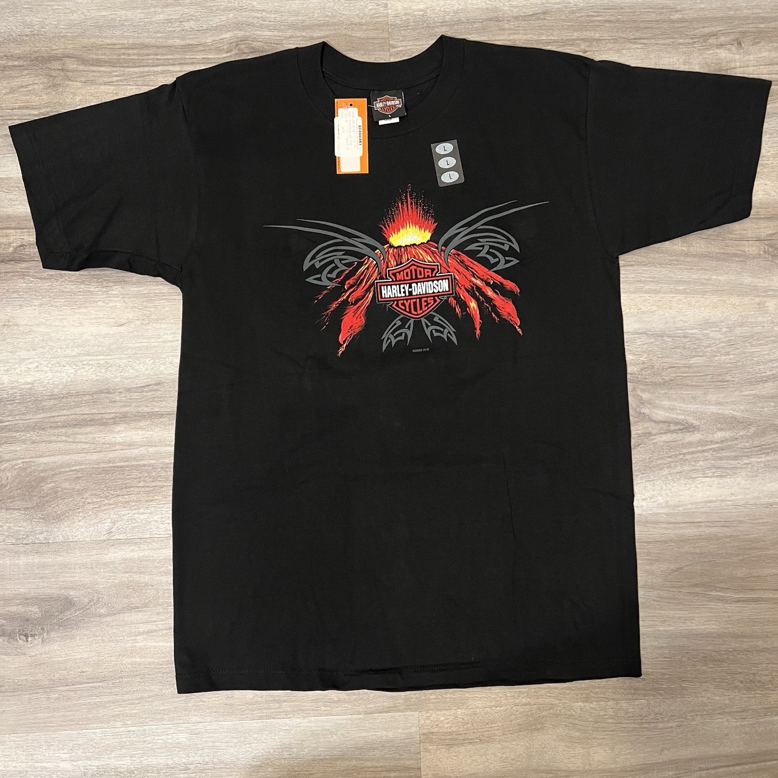 NEW NWT VTG Harley Davidson T Shirt Size L LARGE Arrow Head Peoria AZ