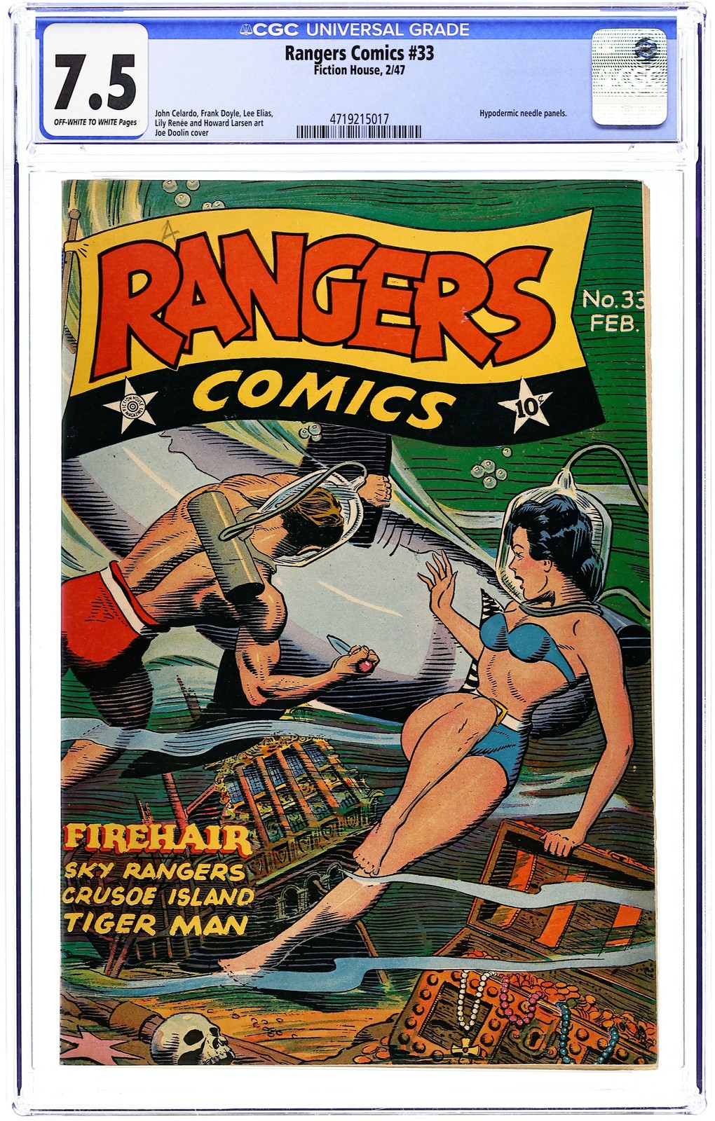 Rangers Comics #33 CGC 7.5 1947 4719215017