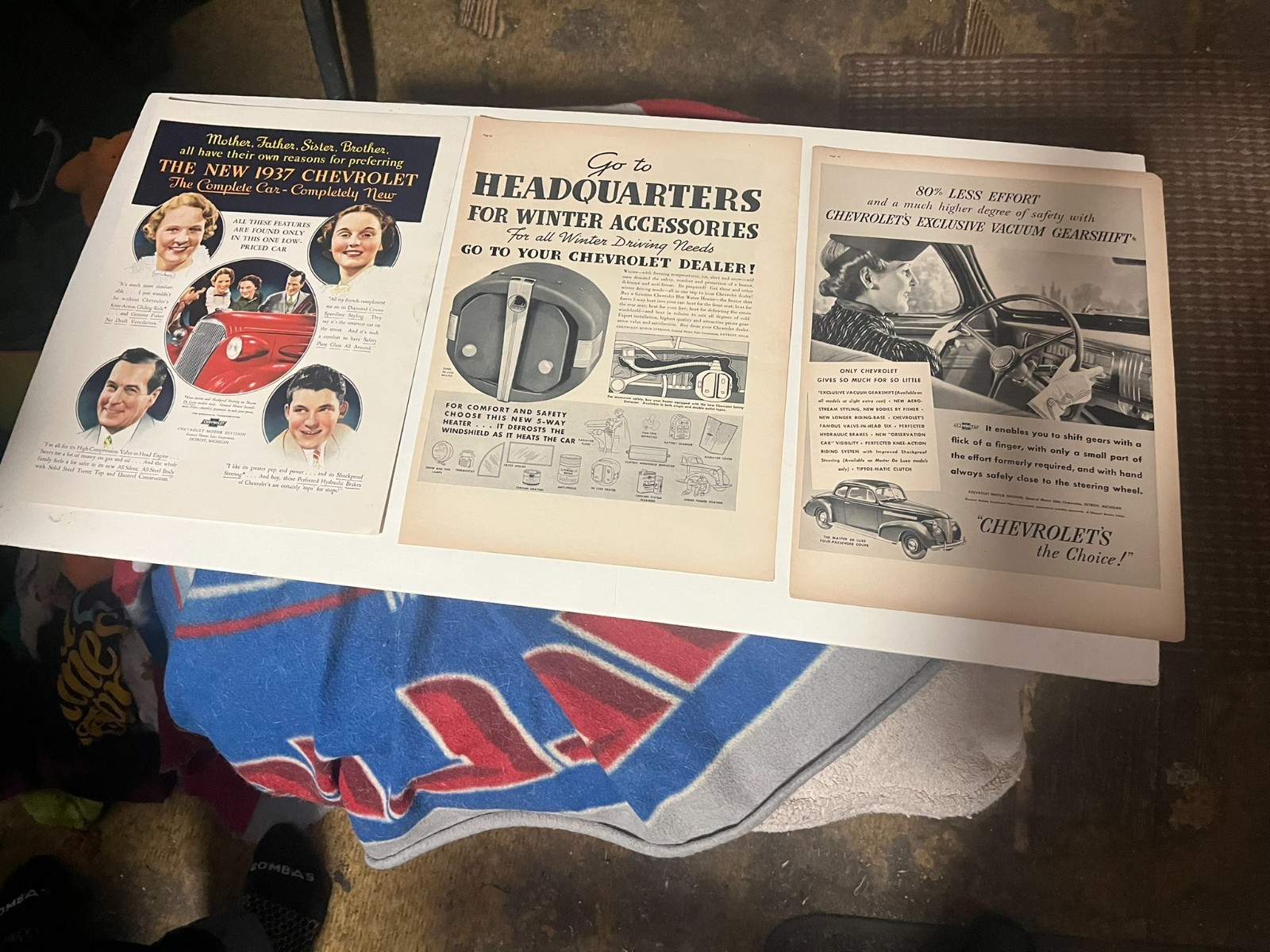 Original 1930\'s Chevrolet Car Ads Lot