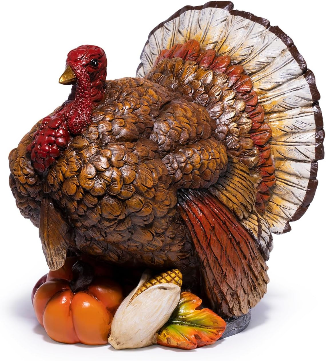 Thanksgiving Turkey Figurine, Resin Fall Tabletop Decor