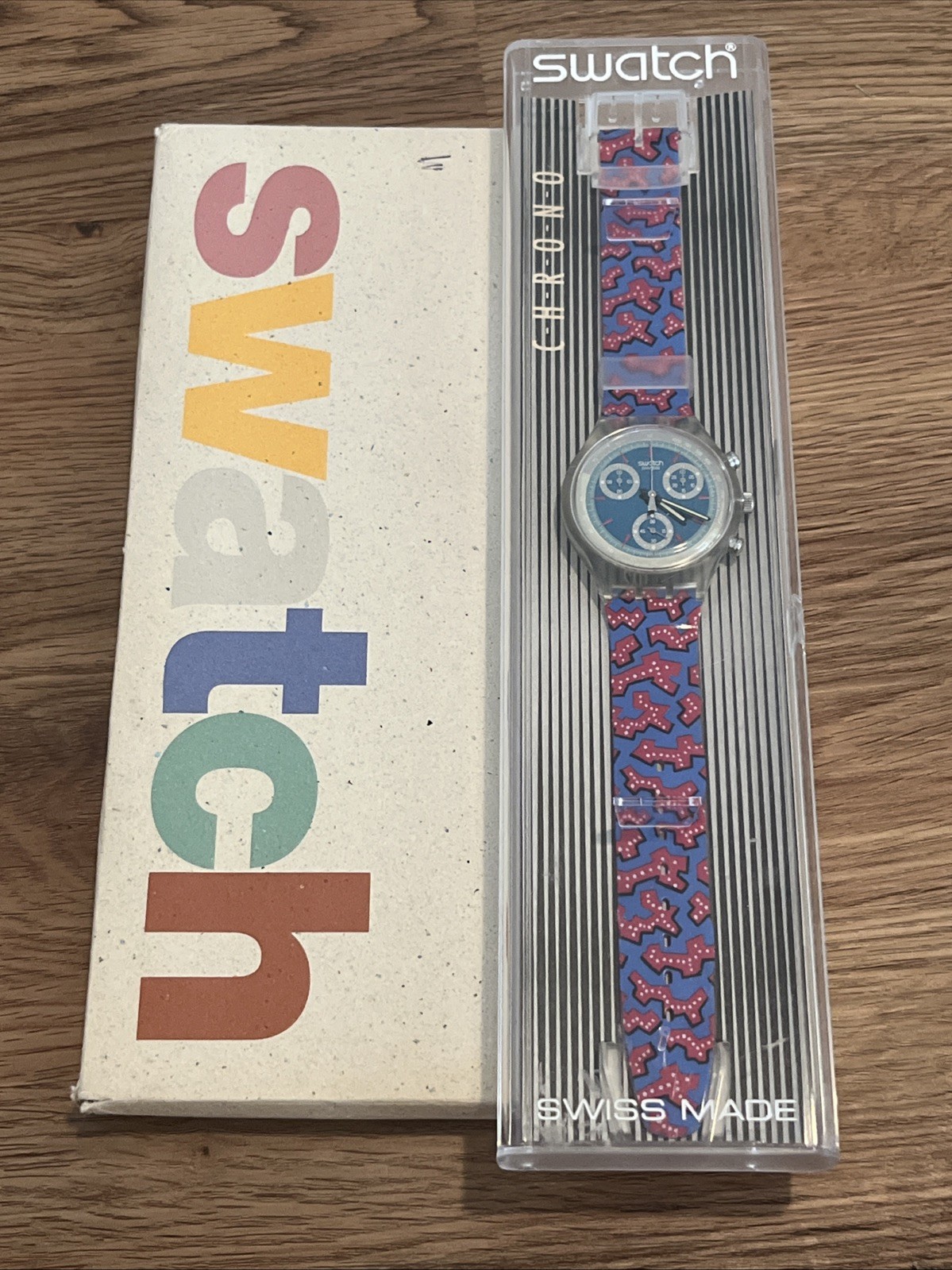 Swatch Chronograph Wildcard Vintage Watch Rare Watch Model Limited Edition Swatch Chronograph Wildcard Vintage Watch Rare Watch Model Limited Edition