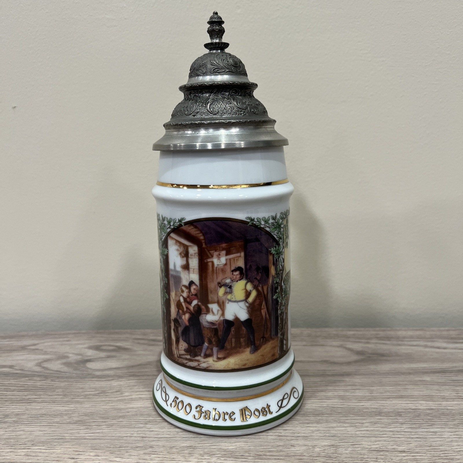 Ltd. Edition Rastal Porcelain Lidded Stein 500 Year Anniversary German Post 10”