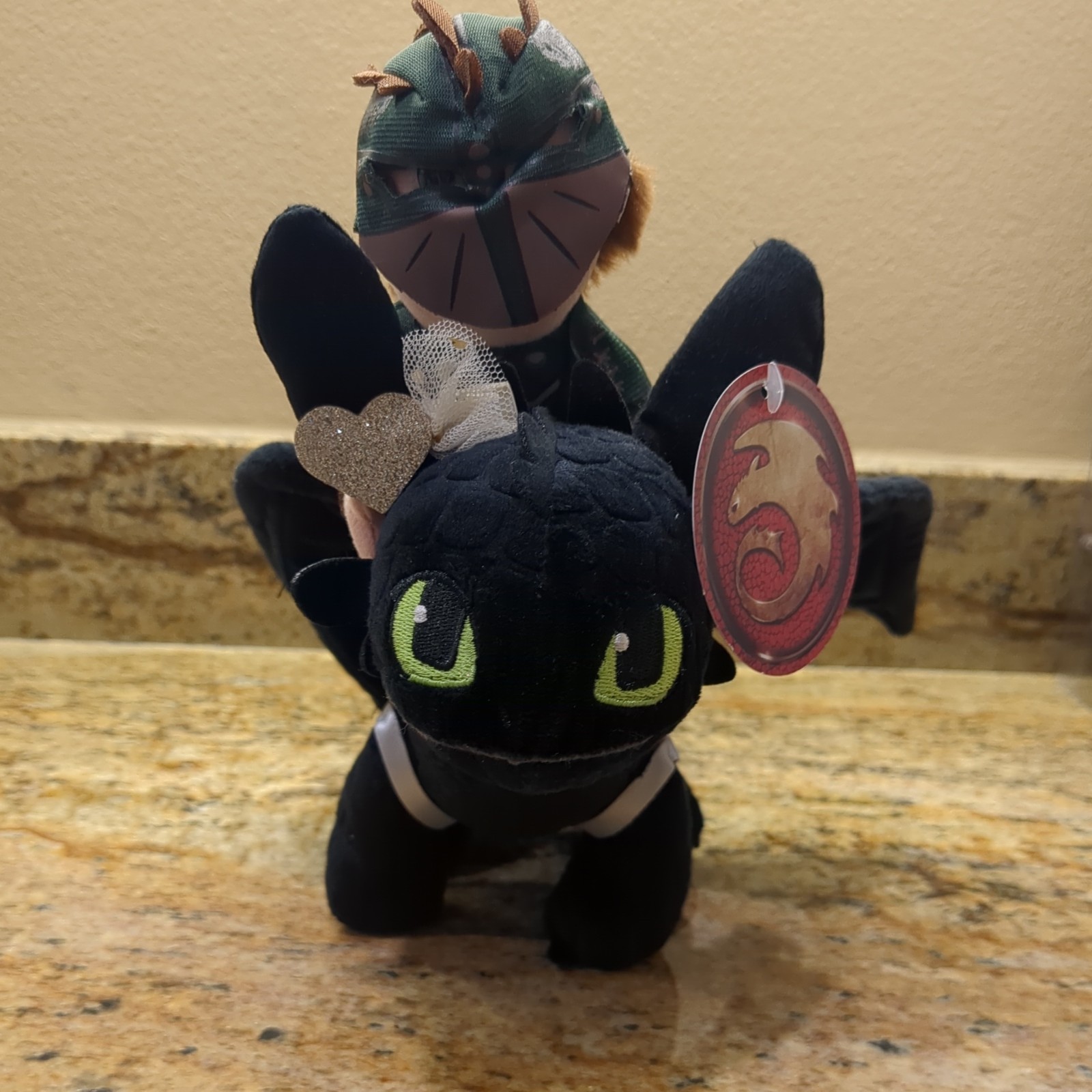 Universal Epic How To Train Your Dragon Hiccup Riding Toothless Night Fury Plush