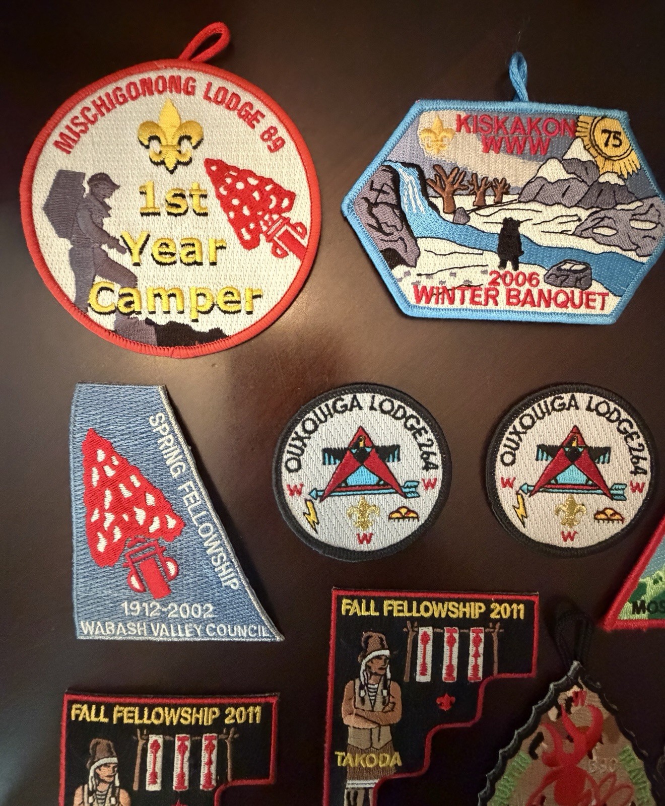 Mixed Lot Of 15 WWW OA Order Of The Arrow Patches Boy Scouts BSA Embroidered