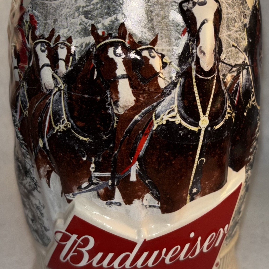 Budweiser 2015 Holiday Stein Clydesdales In Winter