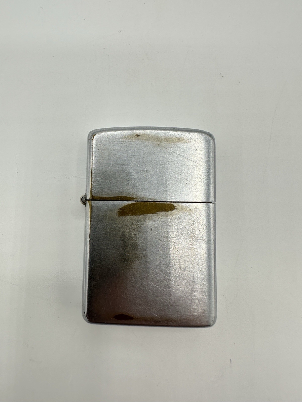 Vintage 1946-47 Zippo Lighter 3 Barrel 14 Hole Pat 2032695 USA