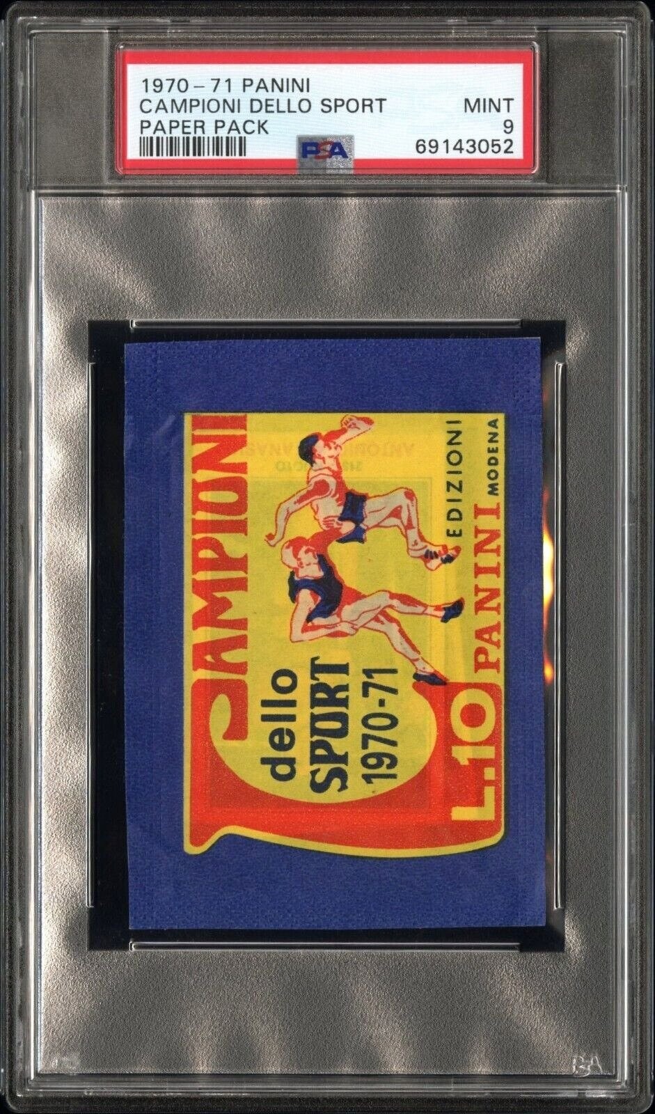 Panini SPORT CHAMPIONS 1970-71Full Sealed Bag PSA 9