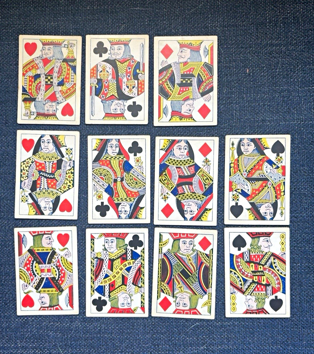 11 Thomas De La Rue Antique Playing Card Courts Kings Queens Jacks c1865 London 11 Thomas De La Rue Antique Playing Card Courts Kings Queens Jacks c1865 London