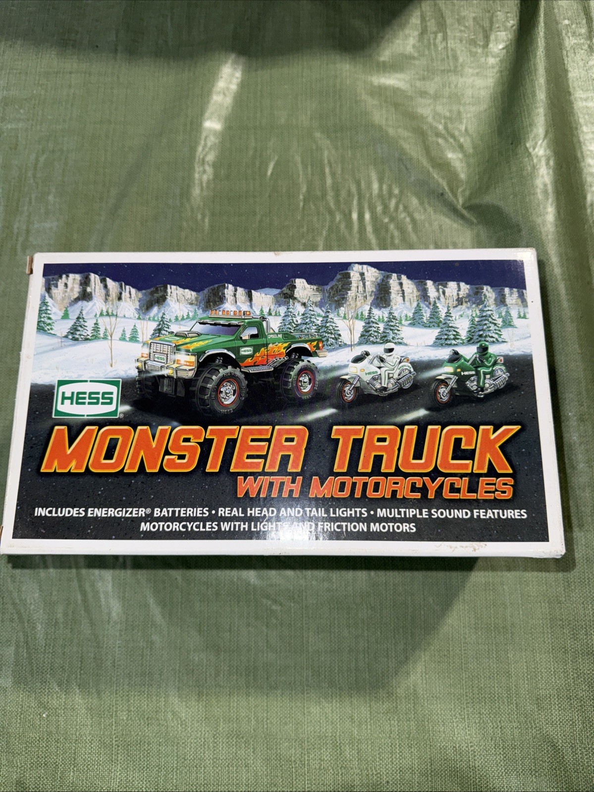 NEW IN BOX 2007 Hess Monster Truck With Motorcycles