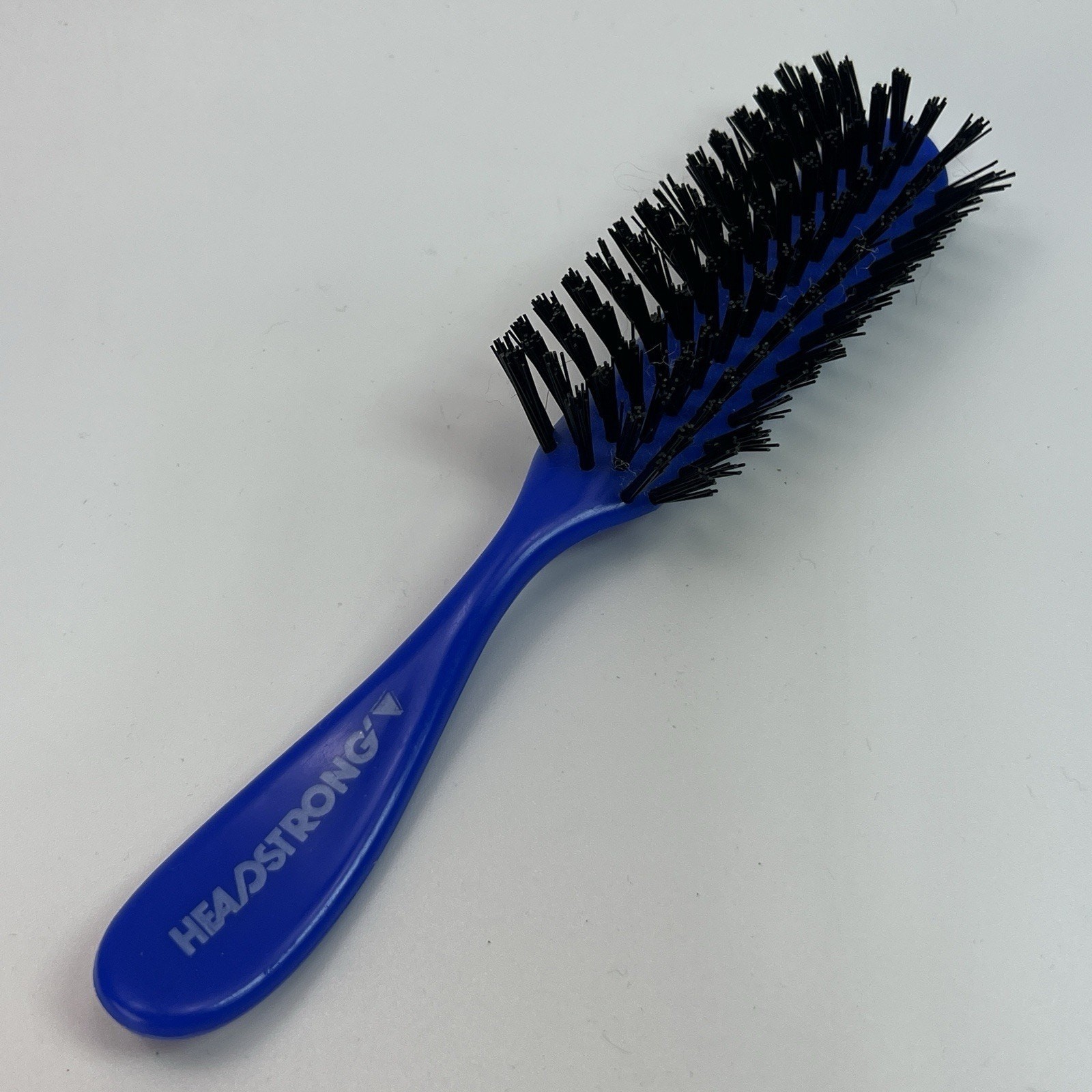 Vintage Headstrong Blue Plastic Hair Styling Brush Pocket Travel Plastic 7